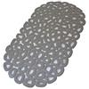 BM 4199 Tappetino Antiscivolo da Bagno per Doccia, con Ventose, Misura 67x34cm PVC, Grigio Rettangolare