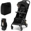 Kinderkraft Star - Kinderkraft Passeggino per aereo PILOT 2 Midnight Black
