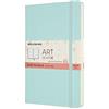 Moleskine, Taccuino Bullet Collezione Art, Blocco da Disegno, Quaderno da Disegno, Pagine Bianche o a Righe, Copertina Rigida, Formato Grande 13x21 cm, Colore Acquamarina