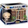 Funko POP! Town: BTTF - Dr. Emmett Brown - Doc With Clock Tower - Back To The Future - Ritorno Al Futuro - Figura in Vinile da Collezione - Idea Regalo - Merchandising Ufficiale - Movies Fans