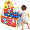 Generico Piscina per palline per bambini - Tenda da gioco pieghevole con canestro da basket, mini vasca per palline addensata | Casetta da gioco portatile per interni ed esterni per il Ringraziamento, complean