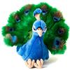 Uni-Toys - Pavone - 19 cm (altezza) - Uccello di peluche - Peluche