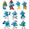 The Smurfs Figura classica per 40° anniversario, confezione da 10 - Caratteristiche Puffetta da 5 cm, Grouchy, Greedy, Papa Puffo, Intelligente, Pesante, Vanità, Armonia, Jokey, Chef - Dettagli