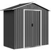 Casetta Da Giardino Capanno Porta Attrezzi Acciaio 194x107x191 Cm, Grigio