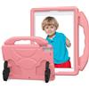 Horett Custodia Protettiva per Pollice per 10.2/10.5/Pro .5 Antiurto con Maniglia Girevole (Rosa pesca)