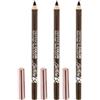 Defence Color Khol&Kajal Matita Occhi Hd 302 Brun 3x1 Pc