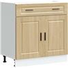 vidaXL Base da Cucina Porto Rovere Sonoma in Legno Multistrato