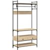 vidaXL Armadio Cassetti Rovere Sonoma 89x39x184,5 cm Legno Multistrato