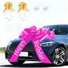 Zyluniy Fiocco per Auto Grande Rosso 58 cm 23, Fiocco Regalo Gigante prestampato con Buon Compleanno, Fiocco Regalo Grande, Fiocchi per Auto e Confezioni Regalo (Rosa)