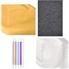 Generico Set per Sbalzo Decorativo - Fogli di Alluminio 30x20 Cm | Lastre in Metallo con Strumenti per Incisione | Goffratura con Penne per attività Didattiche, Biglietti D'Auguri E Professionisti