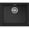 Elleci Lavello Elleci Incasso 1 vasca 54,8 x 44,8 Zen - F 105 Keratek Black LKZ10586F01