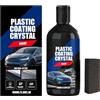 Generico Rigeneratore Plastiche Auto | 100ml Restauratore Nero E Rivestimento AntiGraffio per Finiture Interni Esterni | Ravviva Superfici Sbiadite Lucentezza E Protezione
