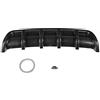 EVGATSAUTO Diffusore paraurti posteriore auto, diffusore spoiler pinna di squalo paraurti posteriore auto ABS nero universale(Nero)