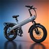 HX Bicicletta Elettrica per Adulti HX Q3 2000W, Ruote Fat da 20 Pollici, E-bike All-Terrain, Batteria Rimovibile 48V 20Ah, Bici Elettrica da Montagna con Coppia Elevata 115Nm