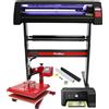 MONSTERSHOP Pixmax 38cm Pressa a Caldo, taglierina per vinile con LED Stampante Inclusa