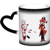 Xinchangda Hazbin Hotel Tazza che Cambia Colore Anime Alastor/Angel Dust/Charlie Morningstar Tazza Magic Mark in Ceramica per Caffè e Tè Regali Creativi