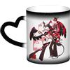 Xinchangda Hazbin Hotel, tazza che cambia colore con anime Alastor/Angel Dust/Charlie Morningstar Magic Mark tazza in ceramica tazza da caffè tazza da tè tazza regalo creativo
