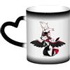 Xinchangda Hazbin Hotel Tazza che Cambia Colore Anime Alastor/Angel Dust/Charlie Morningstar Tazza Magic Mark in Ceramica per Caffè e Tè Regali Creativi