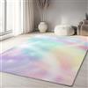 Generico Tappeto Salotto 60 x 90cm Morbido Tappeto Scendiletto Camera da Letto Colori dell'arcobaleno sogno cielo stellato Tappeti Lavabili per Salotto Cameretta Bambino Ufficio Ingresso