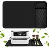 Ekvlusen Tappetino Silicone Resistente Al Calore per Accessori Friggitrice ad Aria, Protezione Piano Di Lavoro per Bancone Della Cucina, 65×40cm Air Fryer Accessori per Ninja/Philips/COSORI Nero