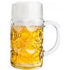 Van Well boccale di birra, 1 litro, con tacchetta, boccale grande con manico, resistente al lavaggio in lavastoviglie, perfetto per la gastronomia