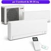 Mitsubishi Electric MSZ-AY Plus Dual Split 9.000+9.000 BTU 3,3 kW per 2 ambienti da 20-25 mq