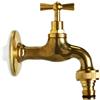 KAM Rubinetto In Ottone Bronzato 1/2" Per Fontane E Bacinelle Con Portagomma
