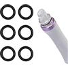 Elitzia 6PCS Anelli di Gomma Nera per Tappo di Plastica Macchina Facciale Ricambi Cura Della Pelle Del Viso Bellezza ETBRR01