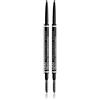 NYX Professional Makeup Matita Sopracciglia Micro Brow Pencil Tonalità 08 Black Waterproof Tratto Preciso e Sottile per Sopracciglia Naturali e Definite Formula Vegana - 2 Matite