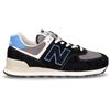 NEW BALANCE 574 Sneaker In Pelle Nero - Uomo - Nero