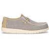 HEY DUDE Wally Stringata Casual In Tessuto Grigio Oliva - Uomo - Grigio Oliva
