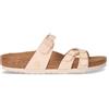 BIRKENSTOCK Franca Rivet Logo Ciabatta Vegana In Tessuto Uovo - Donna - Uovo