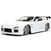 Jada Toys Fast & Furious 1993 Mazda RX-7, modello tuning in scala 1:24, porte apribili, cofano e bagagliaio, bianco