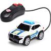 Dickie Toys BMW XM Police Racer 1:36 13 cm, auto della polizia telecomandata per bambini dai 3 anni in su, cavo di controllo remoto, luce, avanti dritto indietro, funzione Try Me, versione tedesca