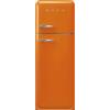 SMEG FRIGORIFERO DOPPIA PORTA SMEG FAB30ROR6, Capacità netta totale 294 l, Rumorosità: 34 dB(A), 3 ripiani, Dimensioni: L 60 cm A 172 P 76,8 cm, Arancione, Classe C