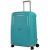 Samsonite S'Cure - Spinner M Valigia, M (69 cm), 79 L, Blu (Aqua Blue)