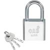 PATIKIL Lucchetto A Cilindro 30mm (1-3/16), Chiavi Diverse Lucchetti In Acciaio Inossidabile Con Archetto Rinforzato E Chiavi Per Porte Interno Esterno, Argento