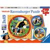 Ravensburger Spielverlag Yakari, l'indiano coraggioso Puzzle di 3 x 49 pezzi