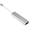 SilverStone EP11 - USB 3.1 C - MiniDP - HDMI - VGA - Connettore maschio / Connettore femmina - 0,1 m - Argento