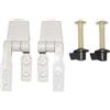 Jabsco Set di cerniere Jabsco per WC marino bianco bianco taglia unica