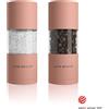 LARS NYSØM Set di 2 macinini pere pepe manuali con macina in Vetroceramica regolabile da grossolana a fine I Set di macinini di design (2 pezzi) Nude