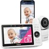 VTech Baby monitor WiFi da 5" HD 1080p con obiettivo grandangolare