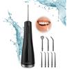 Cecotec ToothCare Jet Liberty - Idropulsore portatile con 1600 impulsi al minuto | 8 ugelli intercambiabili | 4 modalità di pulizia | Serbatoio da 250 ml | Impermeabile IPX7 | Design compatto e leggero | 130 PSI