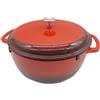 Amazon Basics Pentola Amazon Basics SX-75QTB con coperchio, ghisa/alluminio pressofuso, adatta ai fornelli a induzione