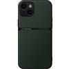 Kepuch Cover per iPhone 15 - Custodia Case Piastra Metallica Incorporata Litchi Grano - Verde