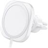 Spigen MagFit Supporto Auto per Presa d'aria Magsafe, Porta Telefono Auto Compatibile con iPhone 17/16/15/14/13/12 Pro Max Air (Caricatore Non Incluso e Richiede Caricabatteria Auto USB-C) - Bianco