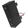 Aexit ner-o in plastica 4 x 1,5 V D Batterie 2 fili Custodia porta batterie w Cap ID: 835149
