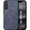 Kepuch Silklike Cover per Samsung Galaxy A16 5G - Custodia Case Piastra Metallica Incorporata - Blu