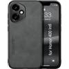 Kepuch Silklike Cover per Honor 400 (Intl) - Custodia Case Piastra Metallica Incorporata - Nero