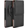 moex Custodia Plug Case per Fairphone 5 con clip per cintura, in pelle PU, da inserire in pelle, colore: nero